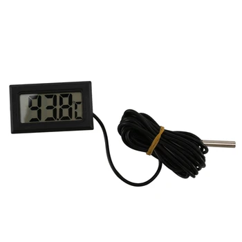 Teplomer digitálny LCD -40 Stupňov Celzia + 110 Stupňov Celzia Teploty merací prístroj Teplota meradla, 2 Meter