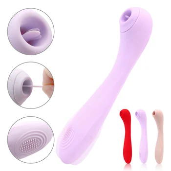 7 Režimov Žena Masturbator Dildo Vibrátor G-spot Masér Sexuálne Hračky pre Ženy Jazyk Lízanie USB Nabíjanie Stimulátor Klitorisu