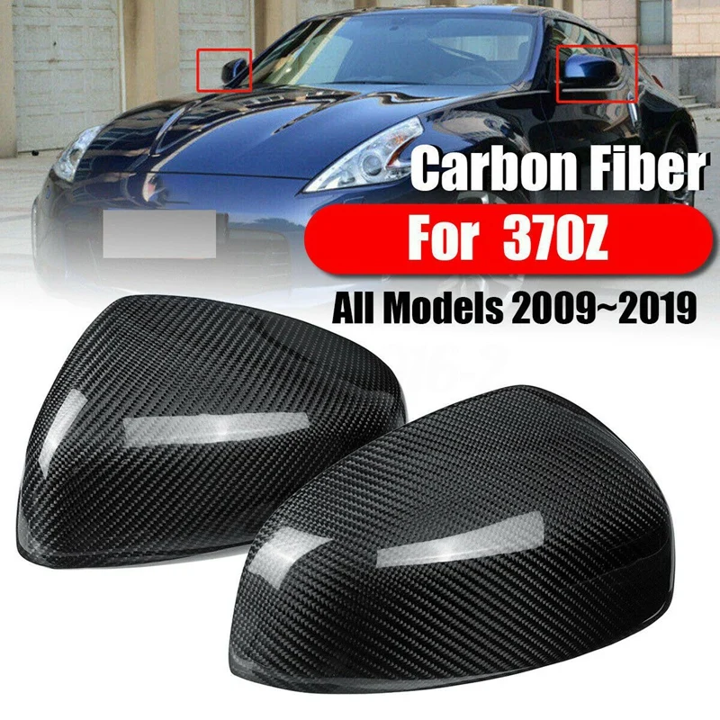 1 Pár Spätné Zrkadlo Pokrytie, Carbon Fiber Bočné Spätné Zrkadlo Pokrytie Spp pre 370Z Z34 2009-2019 - 1