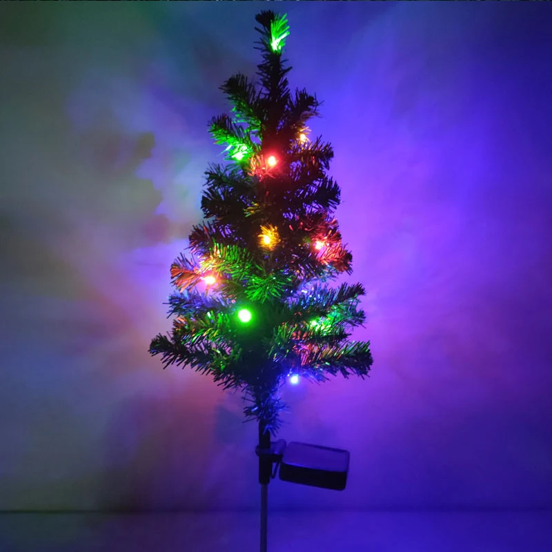 2Pack Solárne Led Svetlo, Vianočný stromček, Dekorácie Vonkajšie Nepremokavé Záhrada, Terasa, Veranda, Nový Rok party Vianočné Flood Light - 3