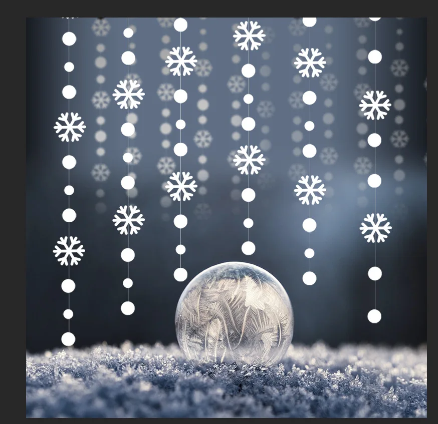 4M Vianočné Hviezdy Luk Snowflake Lízatko Banner Narodeniny, Svadobné Party Visí Ozdoby Školy Okno Dovolenku Prípade Dekorácie - 1