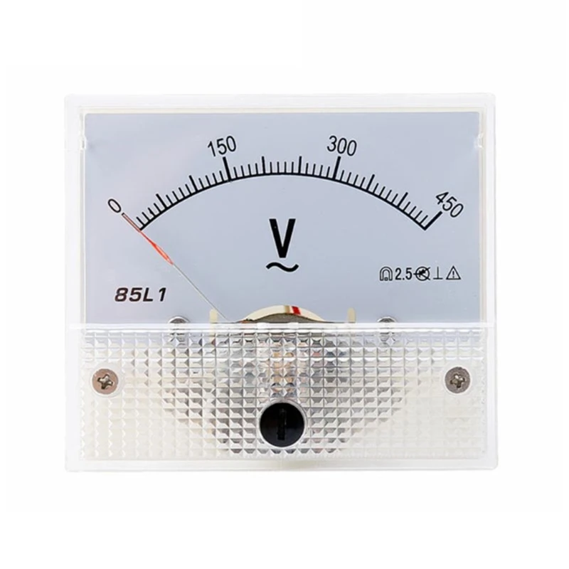 Analógový Voltmeter Panel Meter Rozchod 85L1 AC0-100V Plastové - 0
