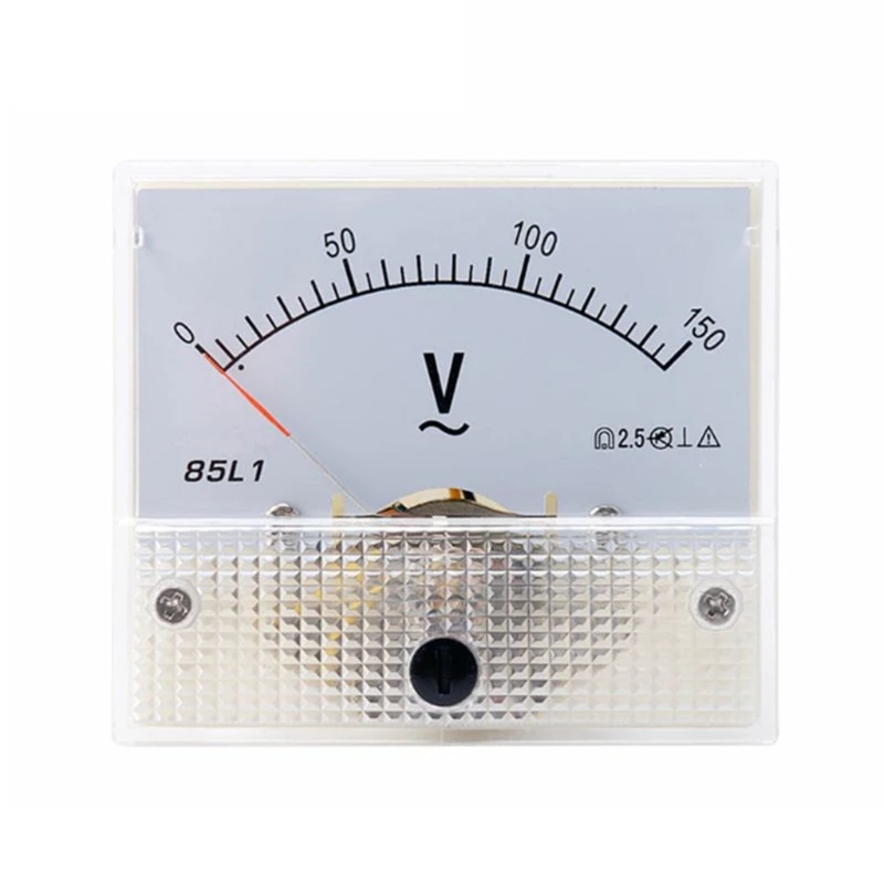 Analógový Voltmeter Panel Meter Rozchod 85L1 AC0-100V Plastové - 4