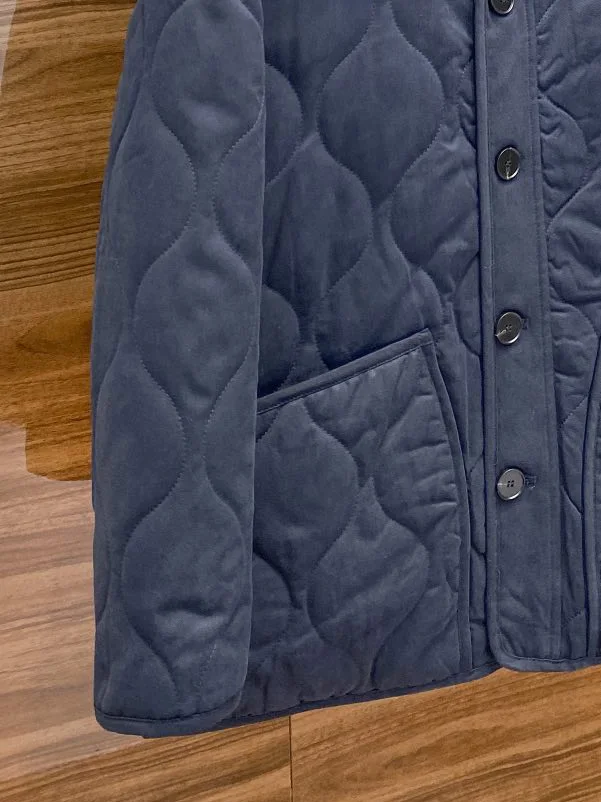 Bavlnená bunda klope krátke voľné verzia spojov baránok vlna golier dizajn teplé a pohodlné 2023 zimné nové 1226 - 5