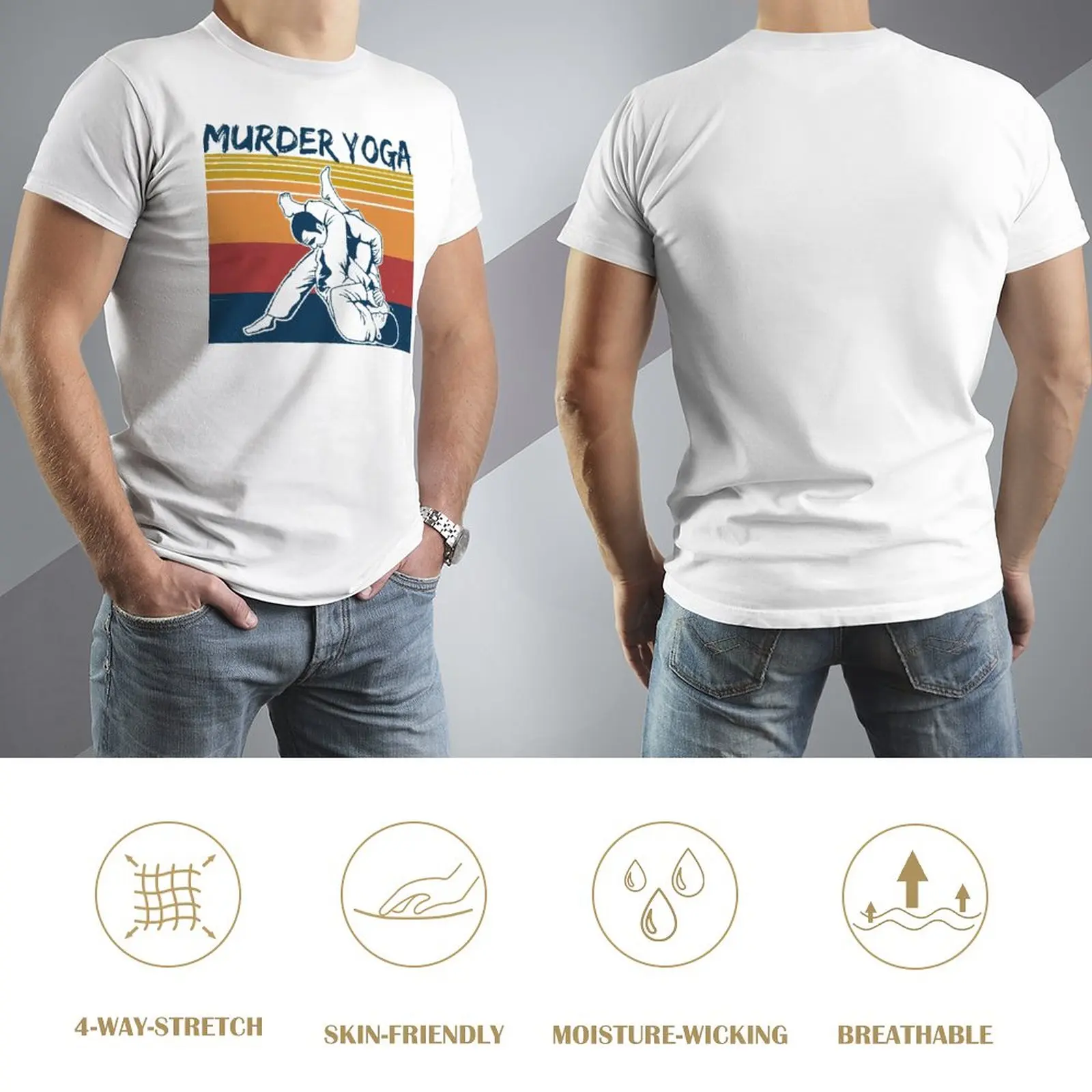 Brazílske Jiu Jitsu Zábavné Vraždy Jogy Vintage Hot Predaja T-shirts Vysoký Stupeň Travel USA Veľkosť - 1