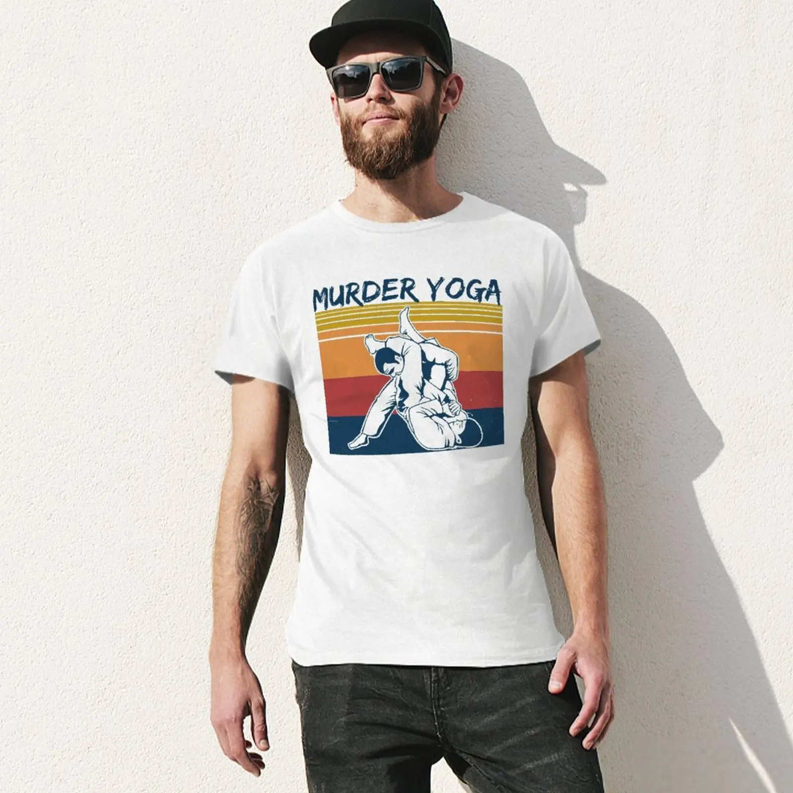 Brazílske Jiu Jitsu Zábavné Vraždy Jogy Vintage Hot Predaja T-shirts Vysoký Stupeň Travel USA Veľkosť - 4