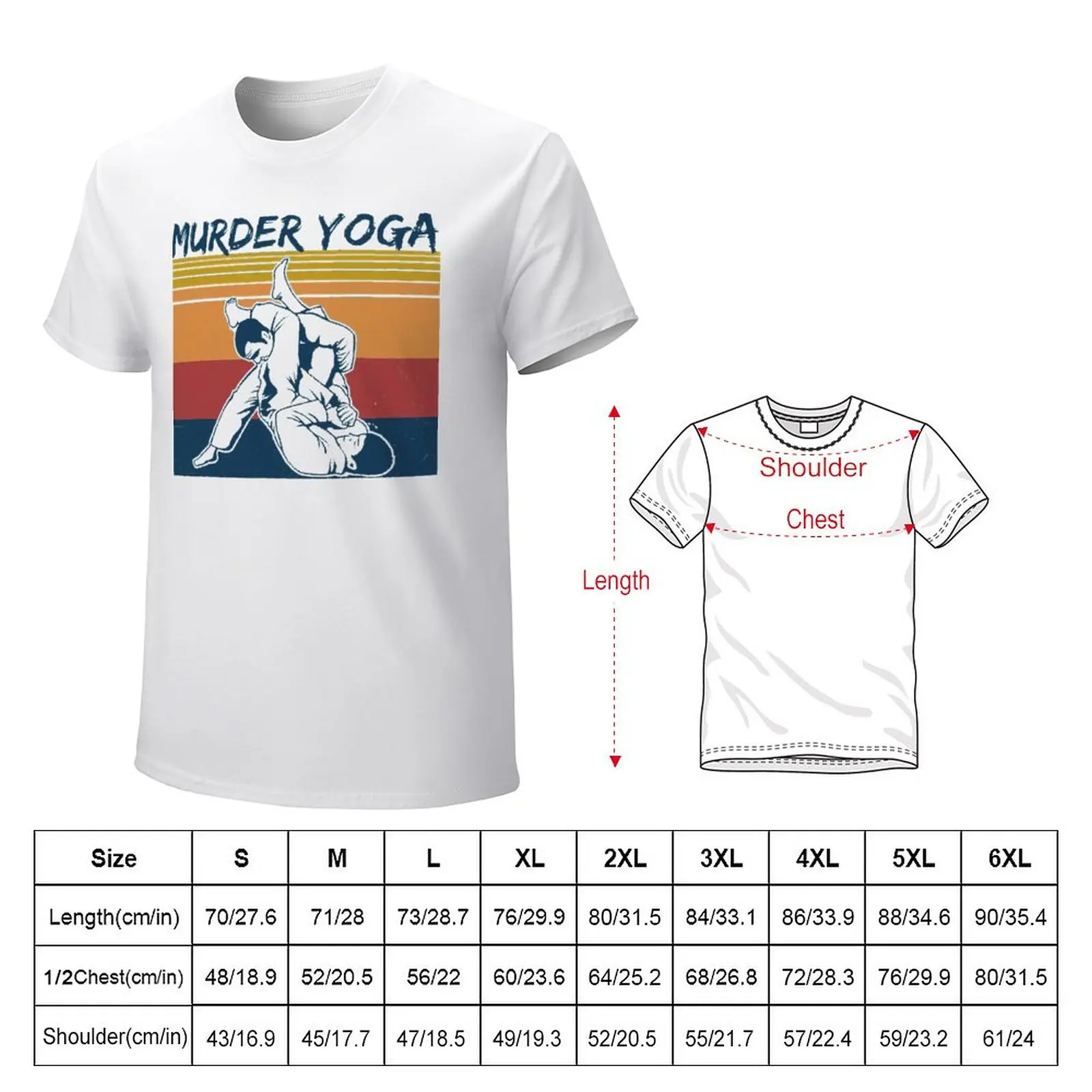 Brazílske Jiu Jitsu Zábavné Vraždy Jogy Vintage Hot Predaja T-shirts Vysoký Stupeň Travel USA Veľkosť - 5