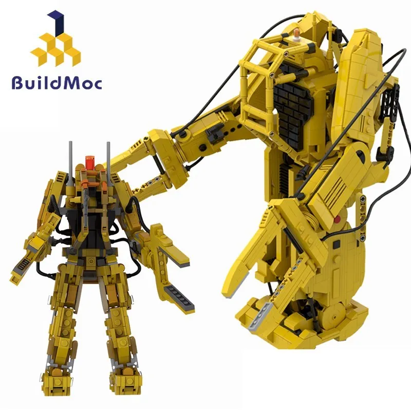 Buildmoc Myšlienky, P-5000 Výkon Pracovných Loader Strojov Robot MOC Nastaviť Stavebné Bloky Súpravy, Hračky pre Deti, Deti, Darčeky, Hračky Tehál - 0