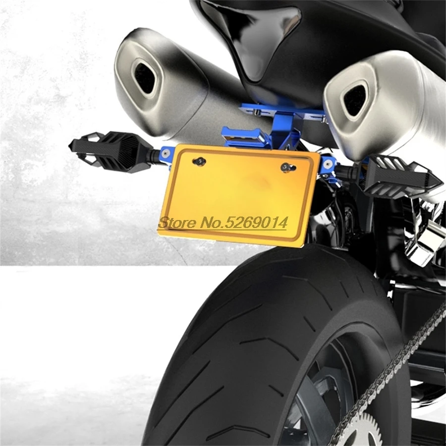 CNC Hliníkové Motocykel Licencia poznávacia značka Držiteľa kryt Pre Duke 390 Versys 650 Mt03 Yz 125 Kymco - 3