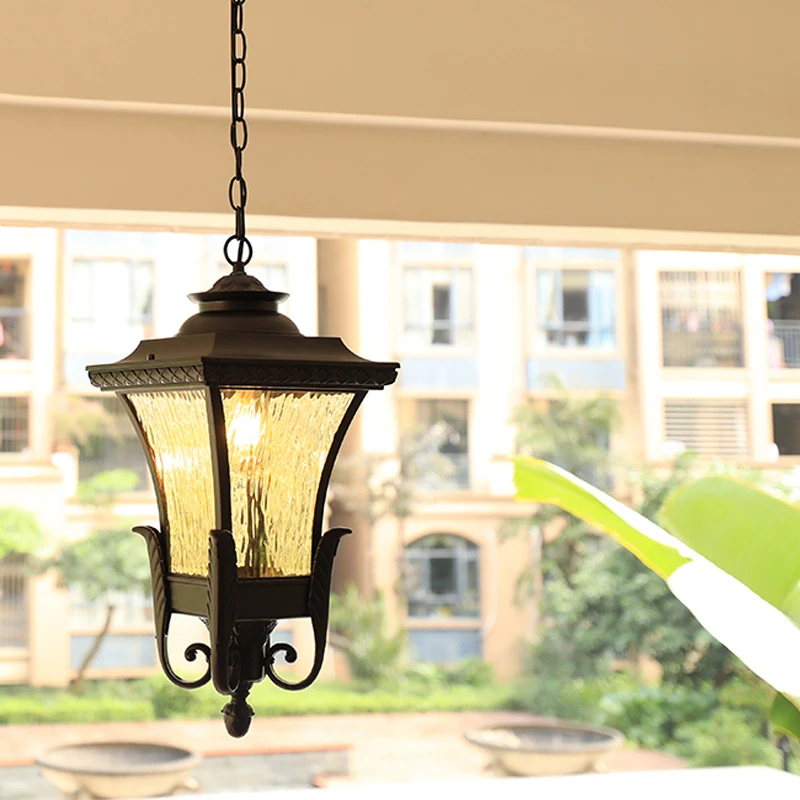 Európa Vonkajšie Zavesiť Svetlo Retro Záhradu, Balkón Prívesok Lampa Hotelovej Reštaurácii Dekorácie Osvetlenie Štúdia Villa Podprsenka Dvore Luminaria - 2