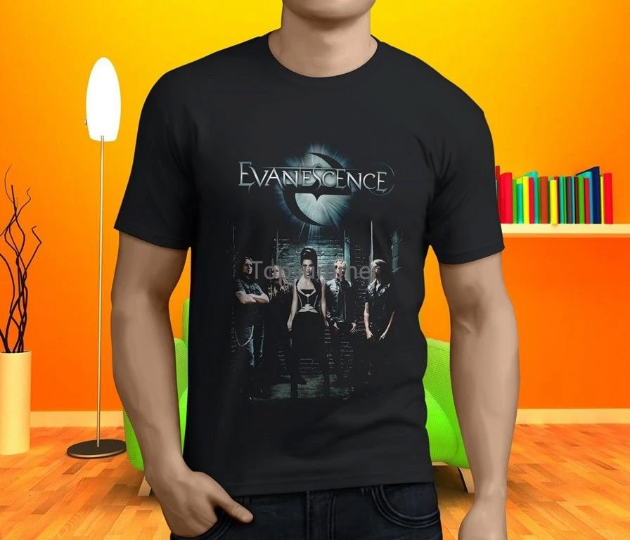 Evanescence pánske Čierne Tričko Veľkosti S-3Xl - 0