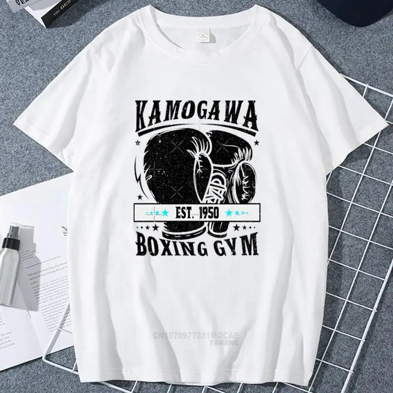 Japonské Anime Hajime Č Ippo Kamogawa Boxerskej Telocvični T Shirt Muži Ženy Makunouchi Takamura KGB Grafické Košele Harajuku Streetwear - 1