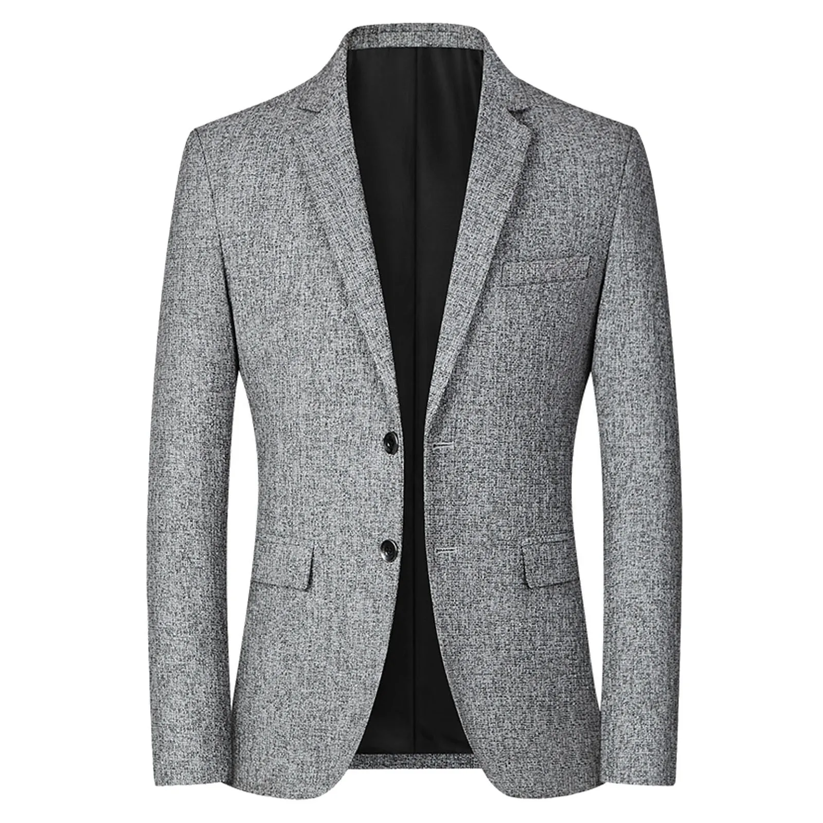 Jar Nové Pánske Sako Bunda Muži Móda Bežné Slim Coats Pekný Masculino Business Vesty, Obleky pánske Komplety Topy - 0