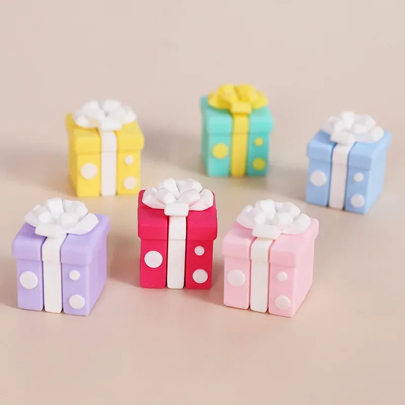 Macaron 3D Darčeka Tortu Toopers Vianočné Farebnej Darčekovej krabičke Ornament, Ružová, Modrá Luk Darčeka pre Dieťa Sprcha Cake Dekorácie - 1