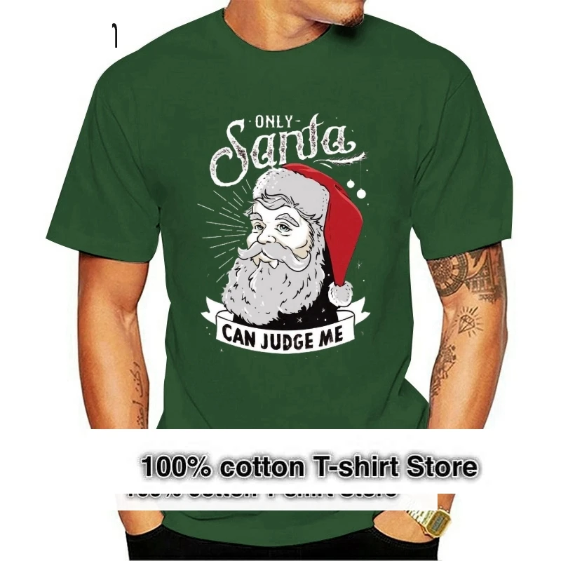Najnovšie 2018 pánskej Módy Santa Ma Súdiť Jingle Bells T-Shirt Top šťastné a Veselé Vianoce, veselé Sviatky Zábavné Bavlna Čaj - 0