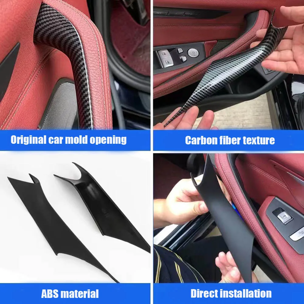 Nové Interiérové Dvere, Panel, Chyť Rukoväť Zahŕňa Uhlíkových Vlákien Opierkou Ochranné Výbava Pre BMW 5 Series G30 G38 2018 2019 2020 2022 - 3