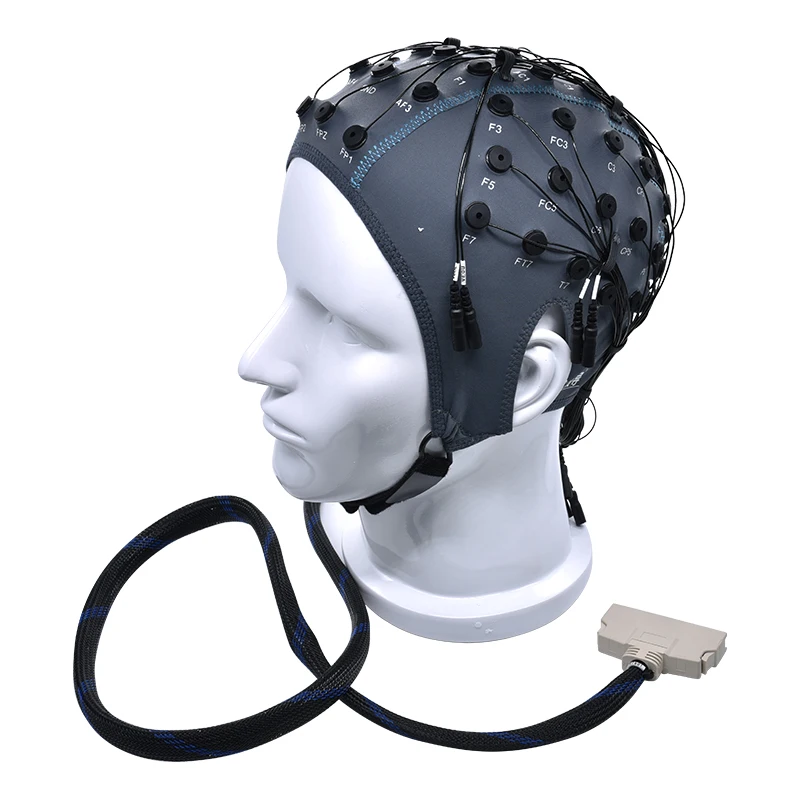 Pôvodné cena Besdata EEG Čiapky Spekaných Ag/AgCl/AgAgCl potiahnuté elektródy štandardné 10-20 kanály EEG Čiapka pre pokročilý výskum - 3