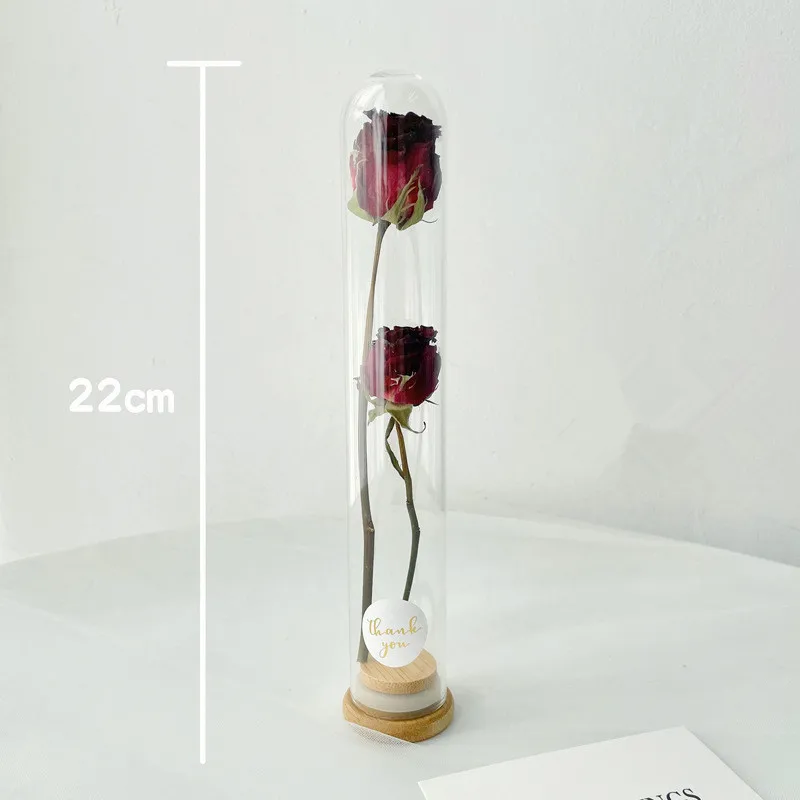 Sklenená Fľaša Prírodné Sušené Kvety Kytice Ruže Nesmrteľný Konzervované Kvet Gypsophila Eukalyptu Domov Pletie Vianočné Deocration - 5