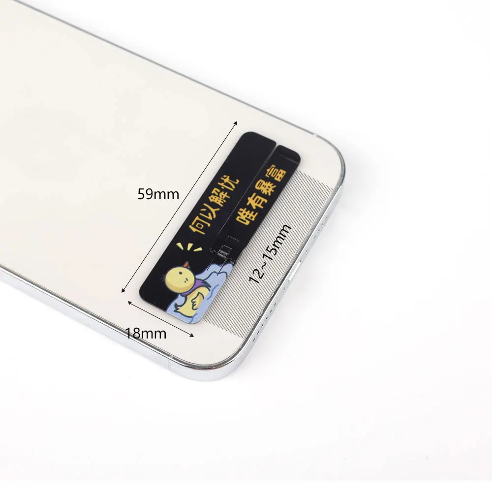 Ultra Tenký, Univerzálny Mobilný Telefón Stojan Stolový Telefón Držiak na Stojan, Skladací Mount pre iPhone Samsung Späť Neviditeľnú Stenu - 4
