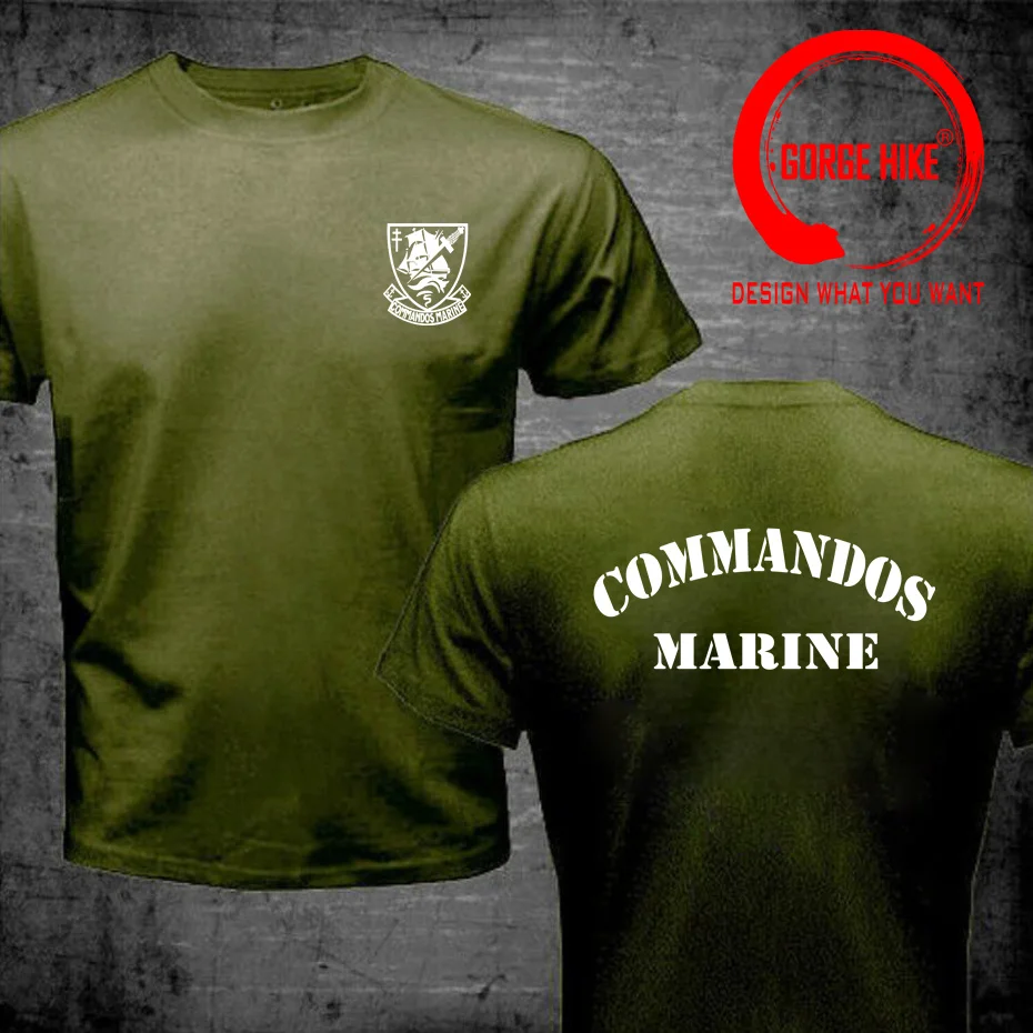 Vtipné pánske Tričko Vojenské francúzske Námorníctvo Špeciálne Operácie Síl Marine Commandos T-Shirt Nové Módne Bavlna Topy Tee Tričko - 3