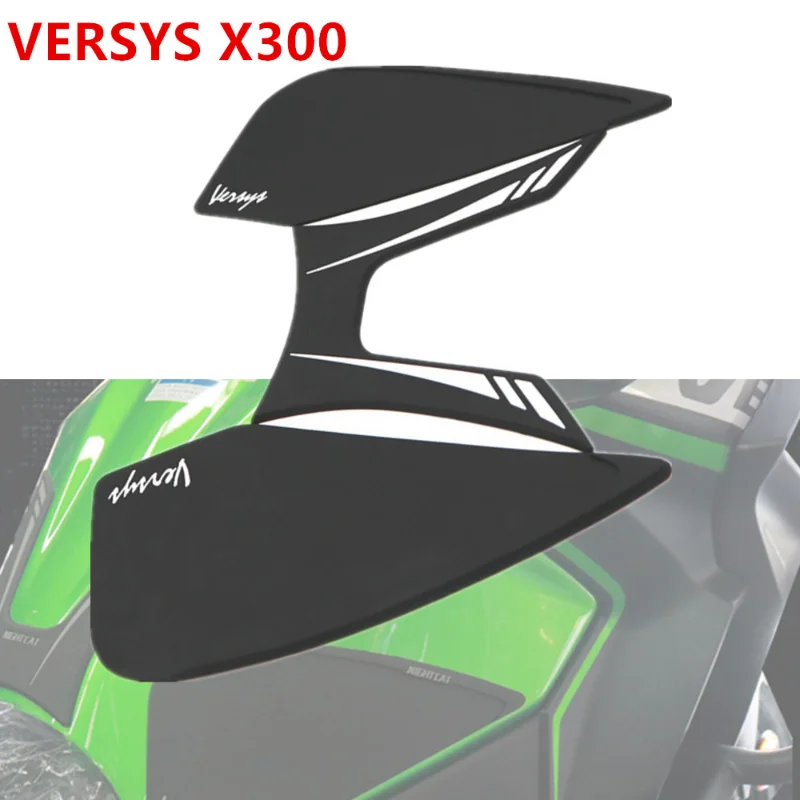X-300 Motocykel Anti-Vyhrievaný Plyn Nádrž Bočné Uchytenie Trakcie Kolenný Chránič Nálepky Proti Sklzu Pad Pre Kawasaki Versys X300 2017-2020 - 0