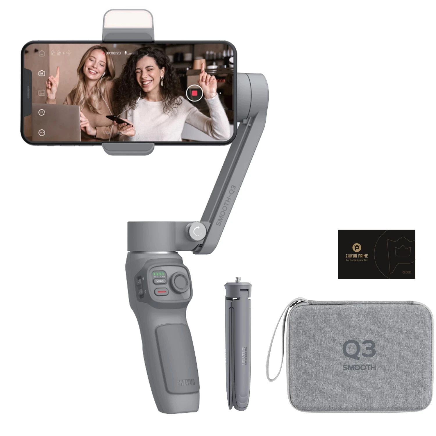 Zhiyun Hladké Q3 Smartphony Gimbal 3-Os, Prenosné Stabilizátory pre Smartphony Akciu, Fotoaparát - 1