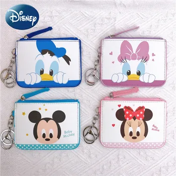 Disney Mickey Mouse Mince Kabelku Kreslených Princezná Dievčatá Zmeniť Karty Taška Peňaženka Minnie Držiteľa Karty Módne dámske Peňaženky Mincu Taška