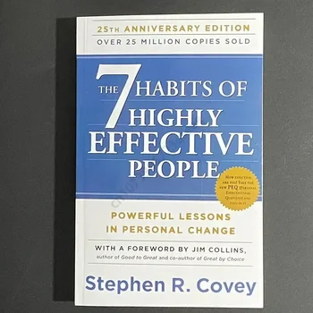 7 Návykov Vysoko Efektívnych Ľudí Stephen R. Covey V angličtine Odborné Riadenie Čítania Knihy pre Dospelých