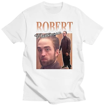 Vtipné Robert Pattinson Stojí Meme Tričko Pre Mužov-zmenšiť Bavlna Tee Topy Rob Tshirts Krátke Rukávy T-shirt Móda Merch
