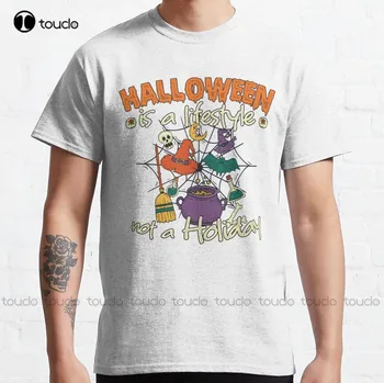 Halloween Je Životný štýl, Nie Dovolenku - To JE len Málo Vecí, Čarodejnice 4 Klasické T-Tričko Dámske Rybárske Tričko Fashion Legrační Nové