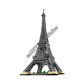 10001pcs Architektúry Páry Eiffelova Veža stavebný kameň pre deti Kompatibilné 10307 Model súpravy Tvorca Expert hračka tehly