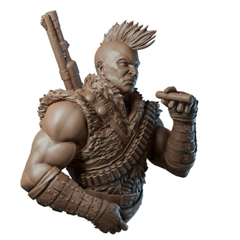 Živica Obrázok 1/10 dávnych fantasy človek, bojovník poprsie Model Unassambled Nevyfarbené Obrázok Stavebných Kit
