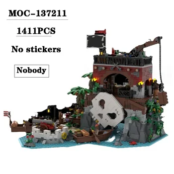 Nová MOC-137211 Hrad Model Budovy Scény 1411PCS Dospelých a Detí Puzzle Vzdelávania Narodeniny, Vianočné Hračky Darčekové Dekorácie