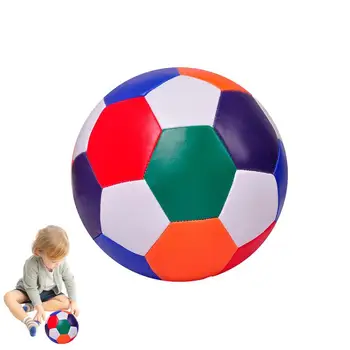 Mäkké Futbalová Lopta Indoor Športy Plnené Soccerball Pre Deti Odolné voči Opotrebovaniu, Mäkké Futbal Hračka Pre Narodeniny Deň Detí