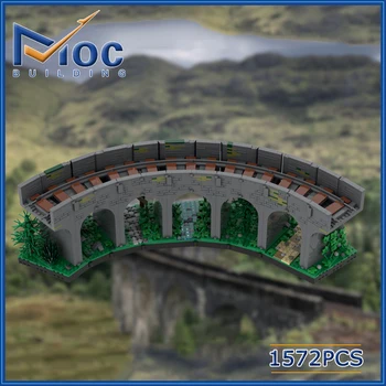 1572pcs Klasické Filmové Scény MOC Glenfinnan Viadukt Stavebný kameň Hrad Model DIY Montáž Tehly Hračka Pre Deti,