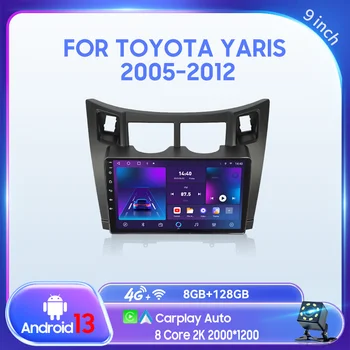 QSZN Pre Toyota Yaris 2005-2012 9 palec 2 din Android 13.0 autorádia Multimediálne Video Prehrávač, GPS Navigáciu 4G Carplay Vedúci jednotky