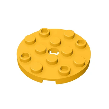 10pcs Kompatibilné MOC Tehla Časti 60474 Doska Kolo 4 x 4 s Pin Hole stavebným Častíc DIY Dieťa Puzzle Mozgu Hračka Darček