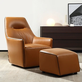 Minimalistický gauč jednej stoličky Moderných priemyselných bežné kožené tiger stoličky