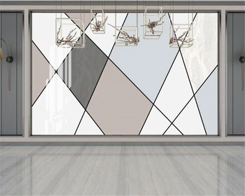 beibehang Vlastnú tapetu nástenná maľba Geometrické mramoru módne línie interiéru Obývacej izby, spálne pozadí dekorácie 3d tapety