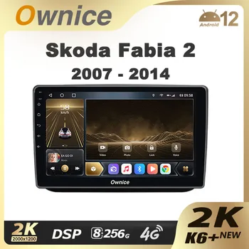 Ownice K6+ 2K pre Skoda Fabia 2 2007 - 2014, Auto Rádio Multimediálny Prehrávač Videa Navigáciu Stereo GPS Android Č. 12 2din 2 Din DVD