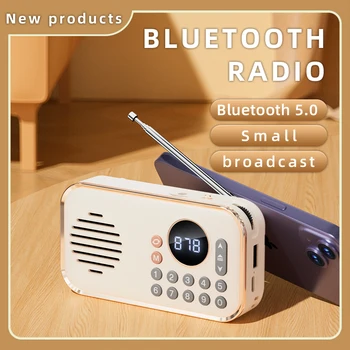 Prenosné AM/FM Multi-band Rádio s Bezdrôtovým pripojením Bluetooth, Reproduktor, Funkcia Priestorového Zvuku Podpora TF Kariet USB Disk Vintage Rádia