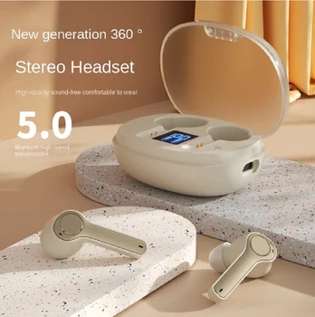 TWS Bezdrôtové Slúchadlá Bluetooth 5.0 Headset GM10 HD Zvuku Stereofónny Headset S Nabíjanie box