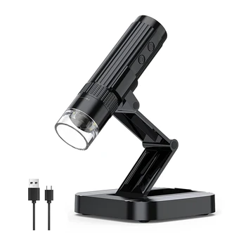 1 Kus Bezdrôtový Digitálny Mikroskop 50X-Zväčšenie 1000X Prenosný Mini Mikroskopom Fotoaparát Mince zväčšovacie sklo