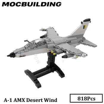 -1 AMX Stíhačka Lietadlo Model Zobraziť MOC Stavebné kamene, Tehly Stavby Hračky, Vianočné Darčeky