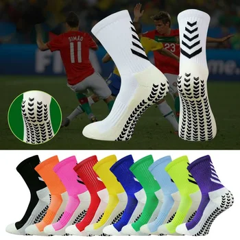 Muži Vysoko Elastická Mid-tube Futbal Ponožky Priedušná Absorpciu Potu Vonkajšie Zahusťovanie Prevenciu Pošmyknutia, Športové Pančuchy