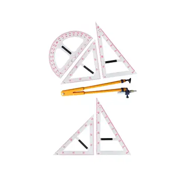 Geometria Meranie Nástroja s Odnímateľnou Rukoväťou Kompas Presnosť Kreslenie pre Učebňa Tabuľu, Čierna Správnej Príprave Učiteľov