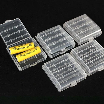 2 4 8 Sloty AA AAA Batérie Úložný Box Pevného Plastového puzdra Kryt Držiaka Ochrana Prípade Klipy Pre AA AAA Batérie Úložný Box