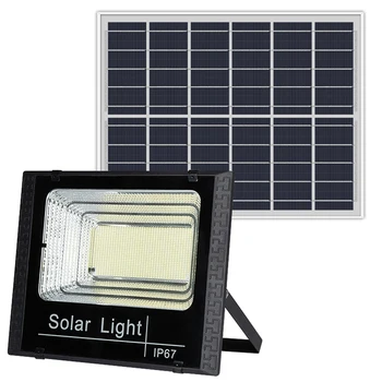 Solárne Povodňových Svetlá Diaľkové Ovládanie, 100W Solárny Pozornosti Exteriérový Vodotesný IP67 Odolné Jednoduché Použitie