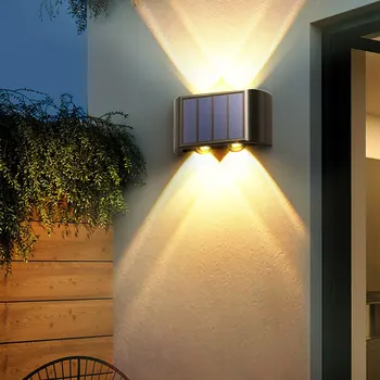 ZK50 Slnečné Svetlo Vodotesný Led Svetlo Vonkajšie Slnečné svetlo Lampy na Záhradnej Ulici Krajiny Balkón Dekor Solárne Nástenné Svietidlo Outdoor