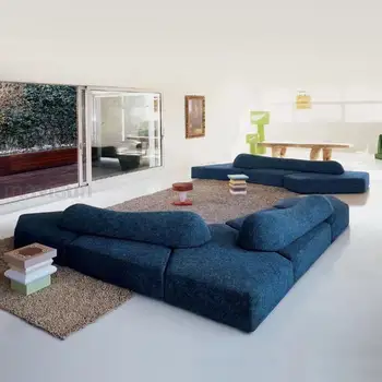 Rock Sofa LargeLiving Izby, Pohovky Kombinácia Autor Flanelové Prízvuk Hale Na Poschodí Gauč Suite Casas Prefabricadas Bytový Nábytok